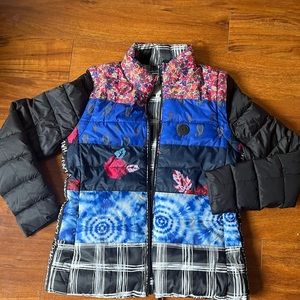Desigual Patch prints Eco padded jacket